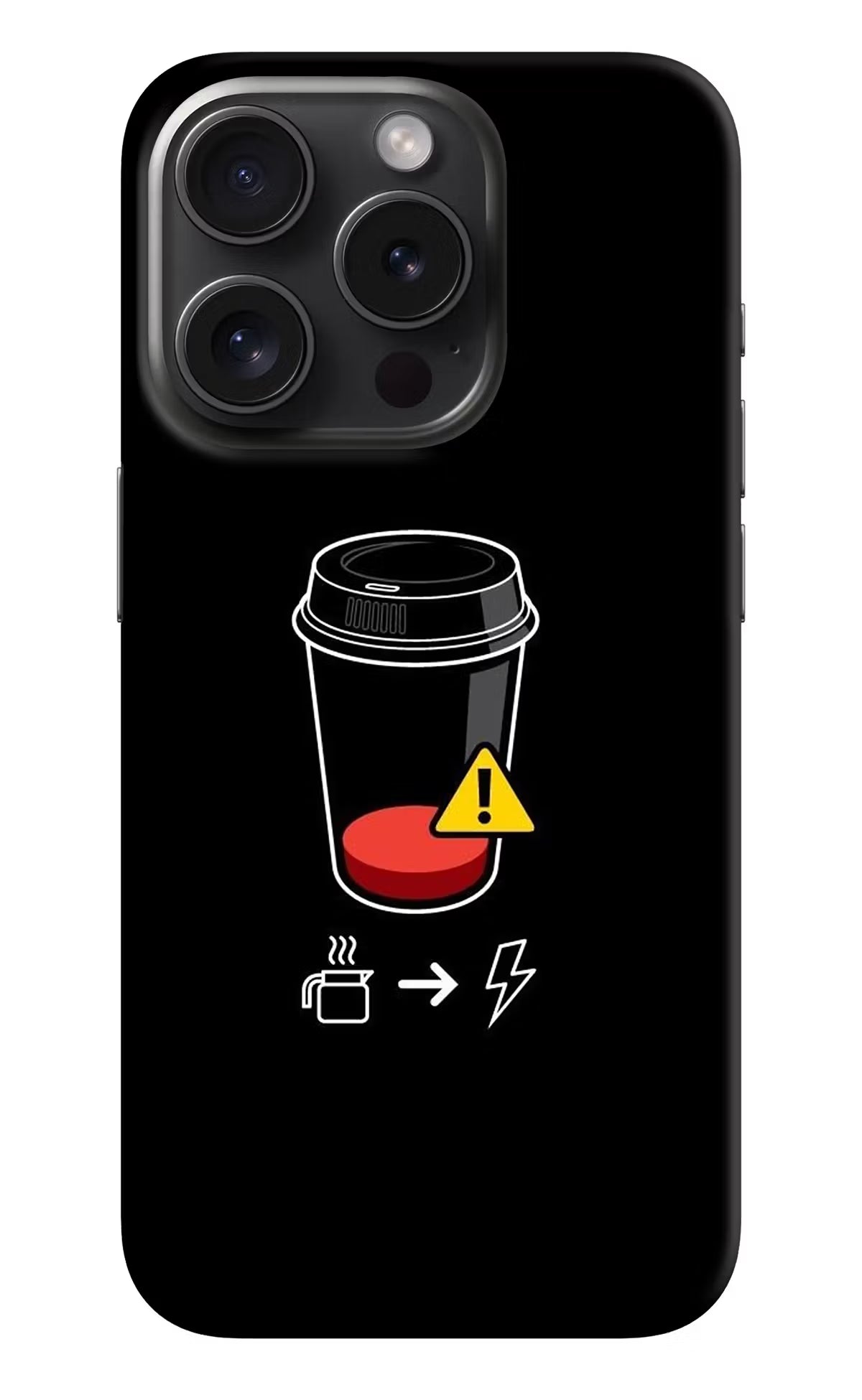 Coffee iPhone 15 Pro Max Hard Case Back Cover by Casekaro