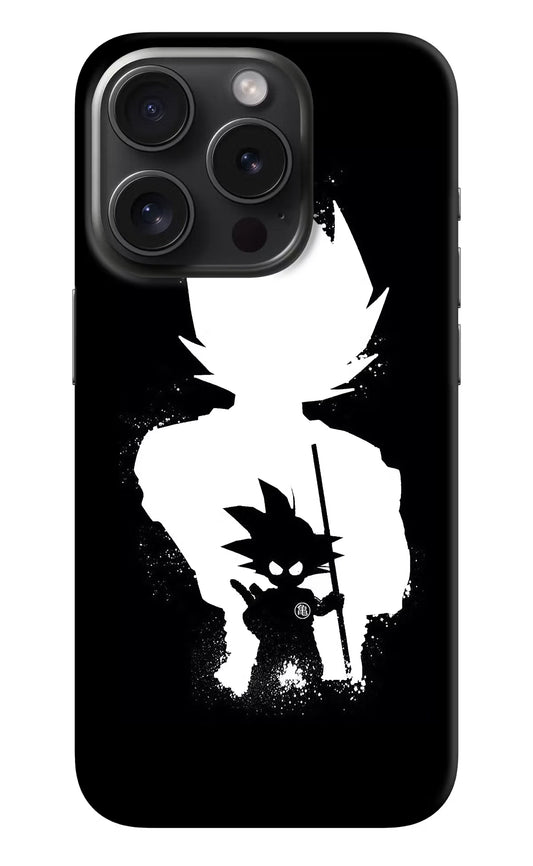 Goku Shadow iPhone 15 Pro Max Hard Case Back Cover by Casekaro