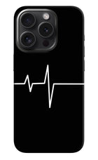 Heart Beats iPhone 15 Pro Max Hard Case Back Cover by Casekaro