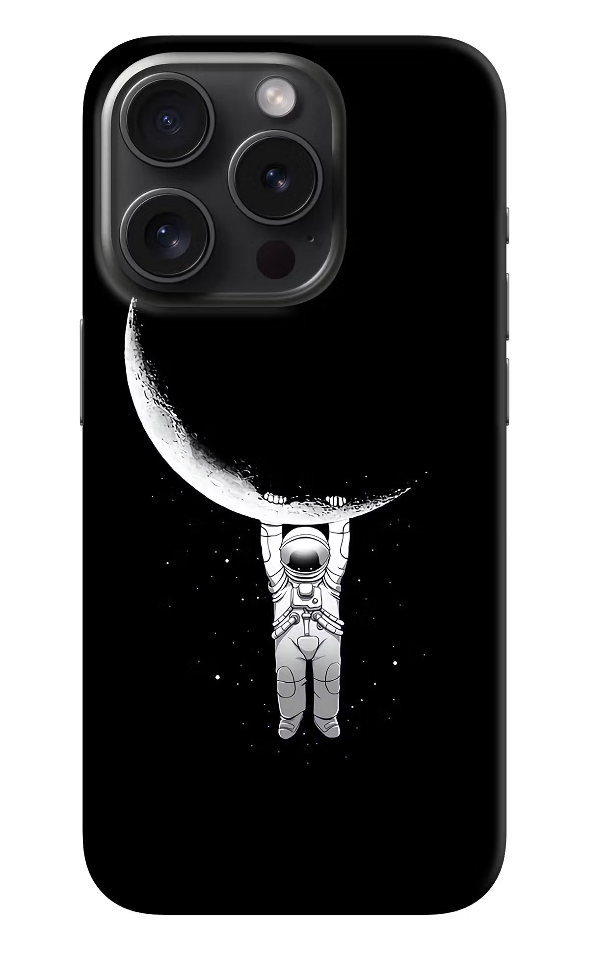 Moon Space iPhone 15 Pro Max Hard Case Back Cover by Casekaro