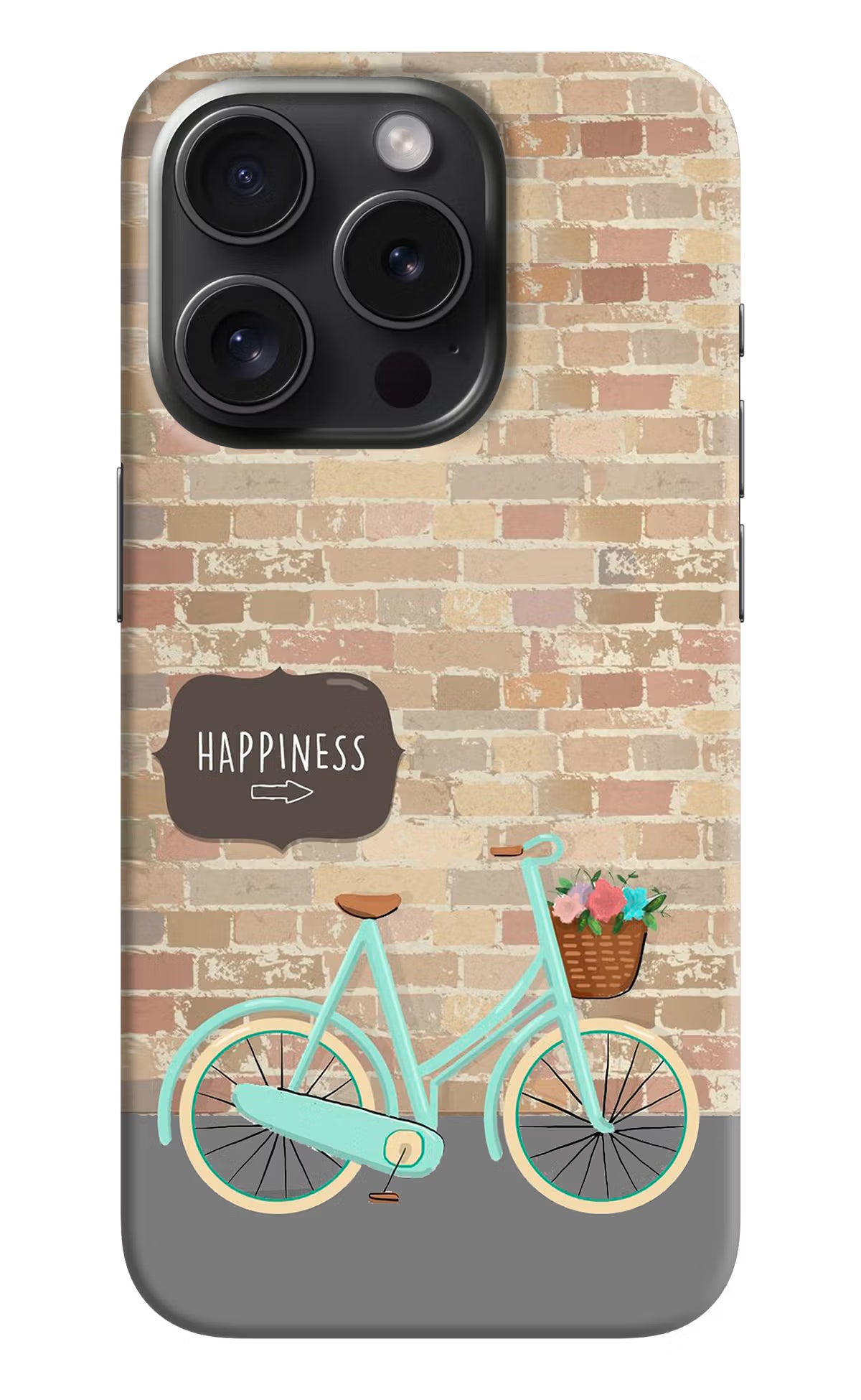 Happiness Artwork iPhone 15 Pro Max Hard Case Back Cover by Casekaro