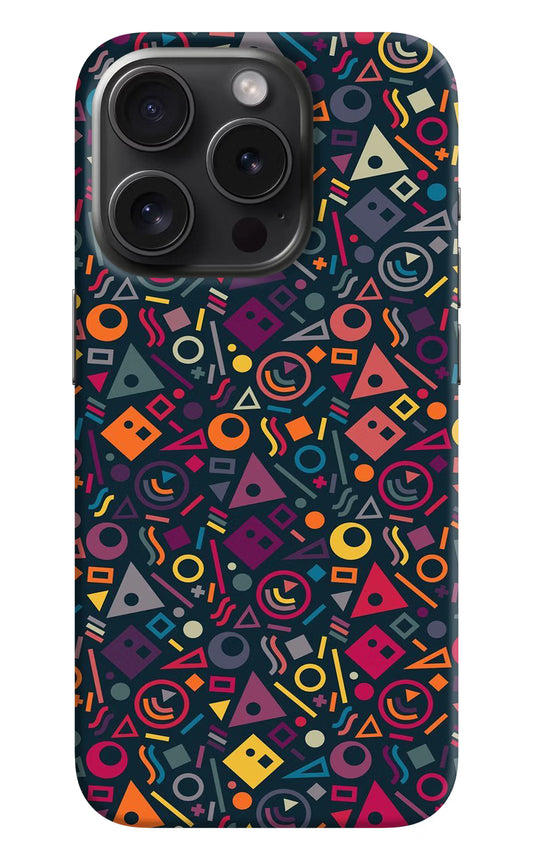 Geometric Abstract iPhone 15 Pro Max Hard Case Back Cover by Casekaro