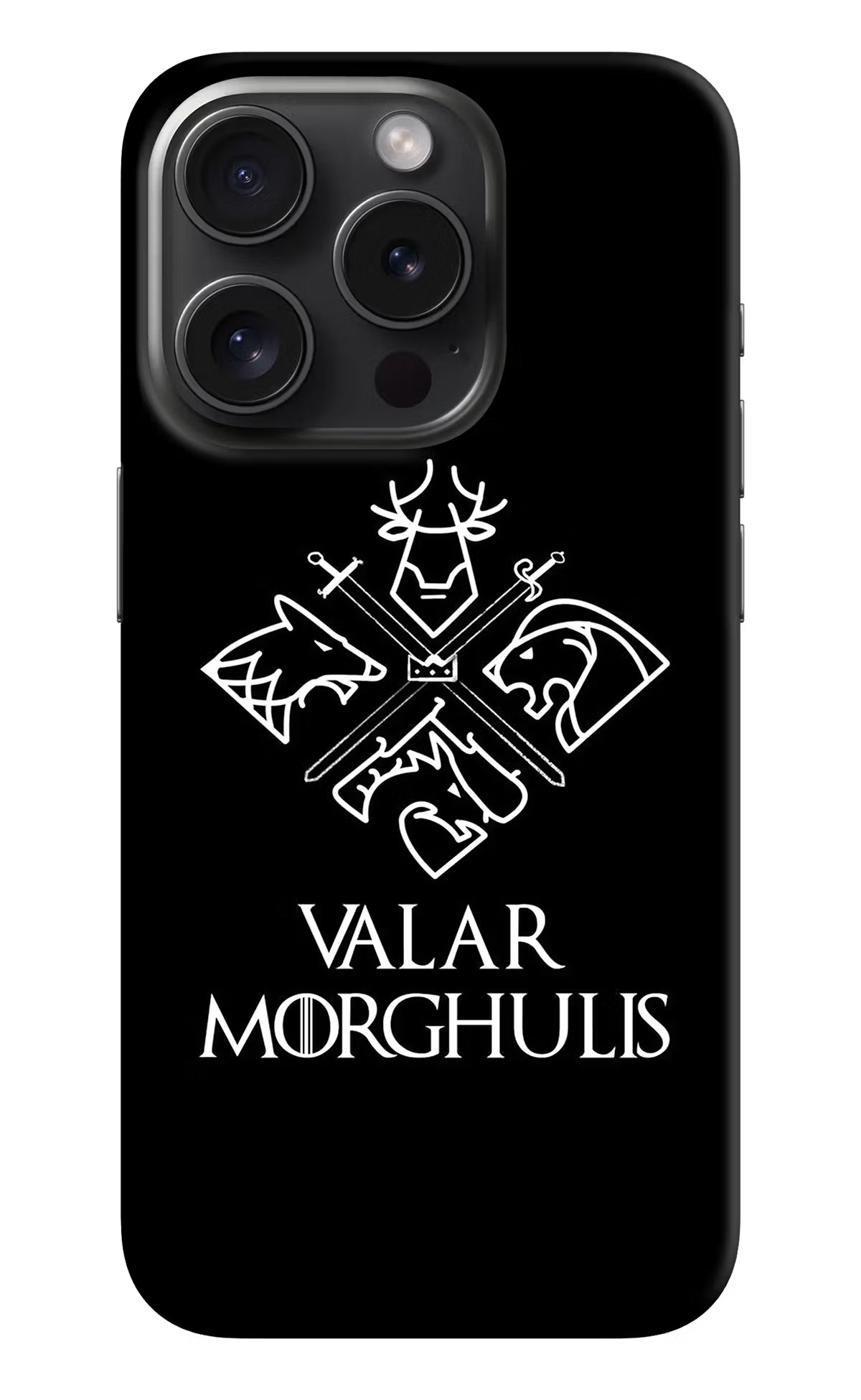 Valar Morghulis | Game Of Thrones iPhone 15 Pro Max Hard Case Back Cover by Casekaro