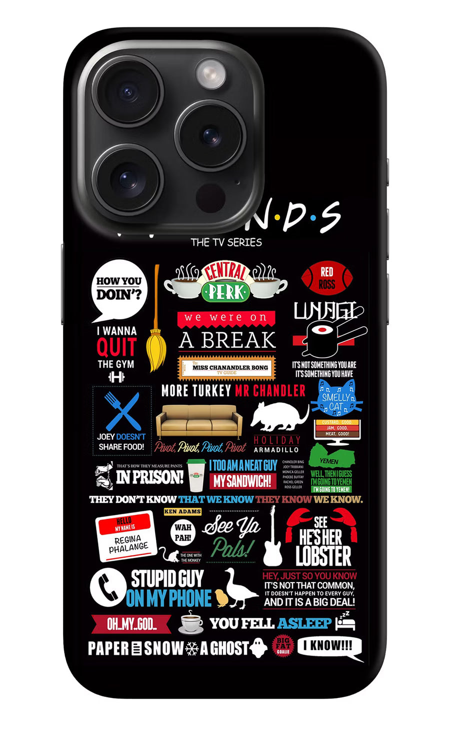 FRIENDS iPhone 15 Pro Max Back Cover, Hard case