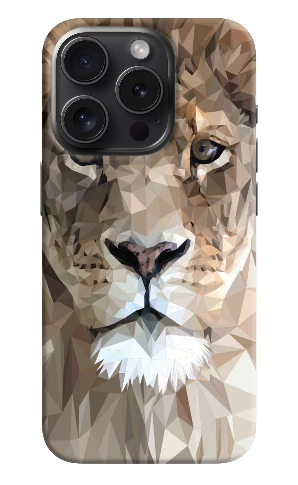 Lion Art iPhone 15 Pro Max Hard Case Back Cover by Casekaro