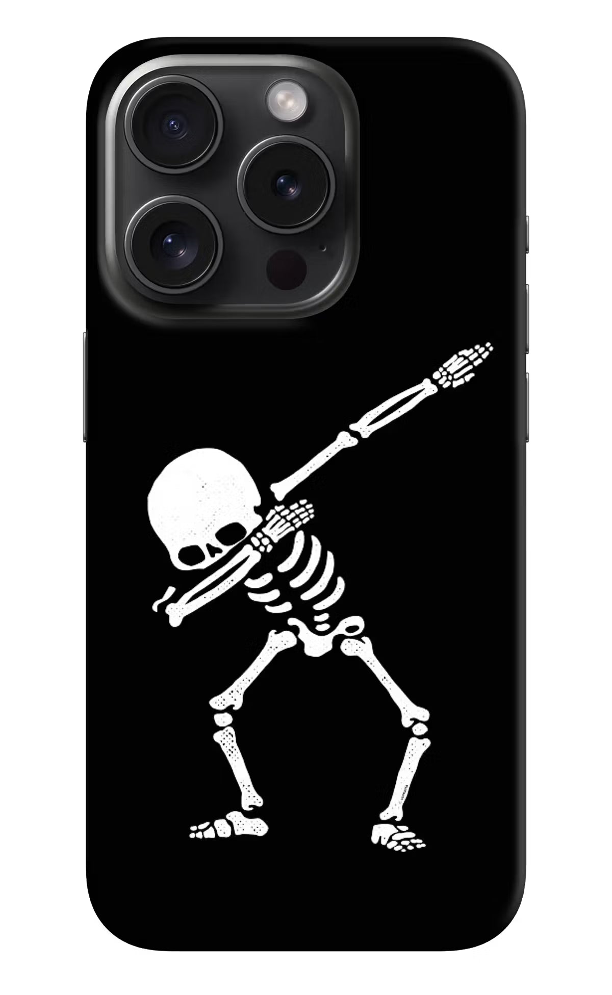 Dabbing Skeleton Art iPhone 15 Pro Max Hard Case Back Cover by Casekaro