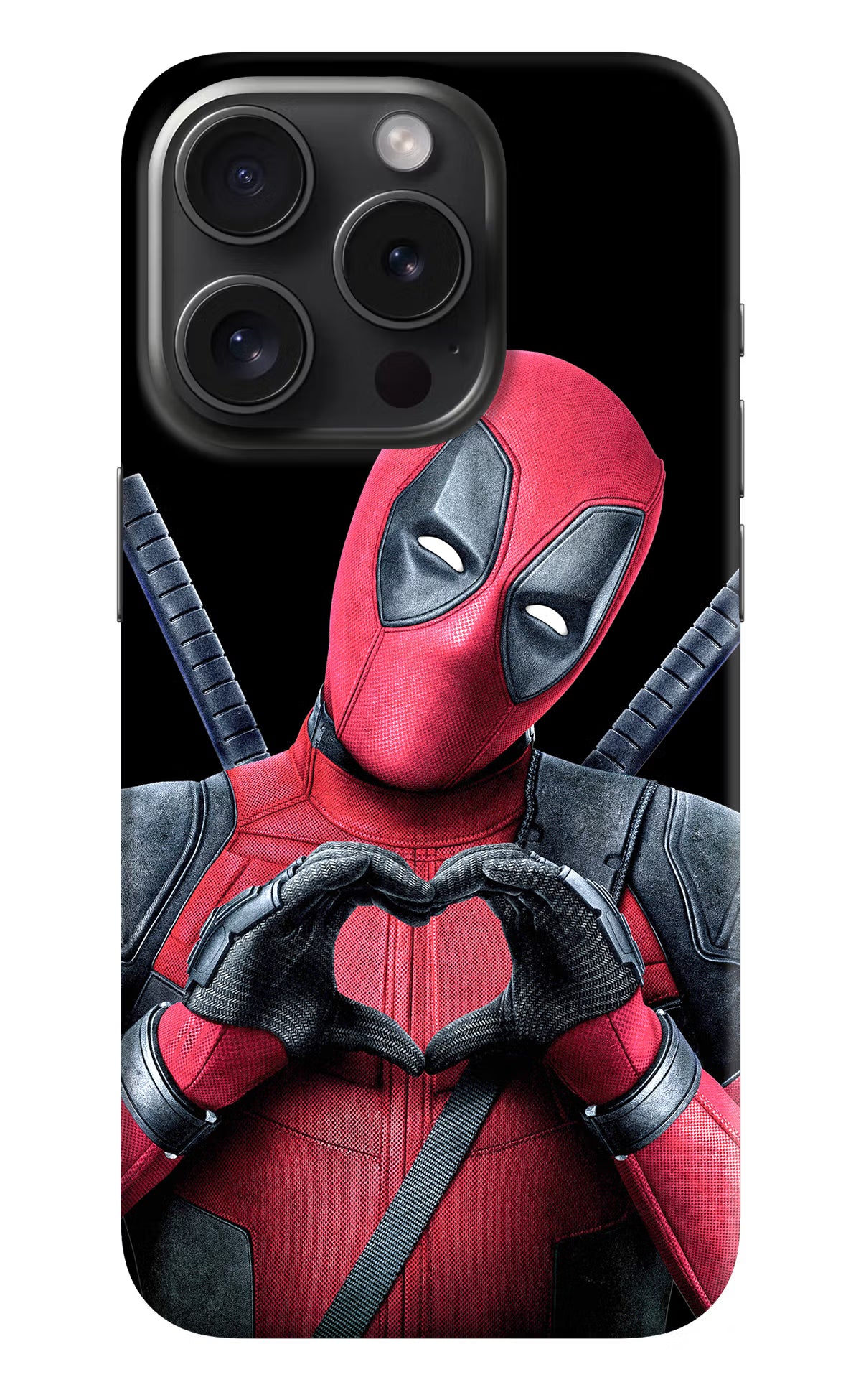 Deadpool iPhone 15 Pro Max Hard Case Back Cover by Casekaro
