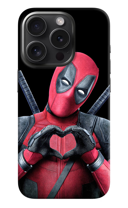 Deadpool iPhone 15 Pro Max Hard Case Back Cover by Casekaro