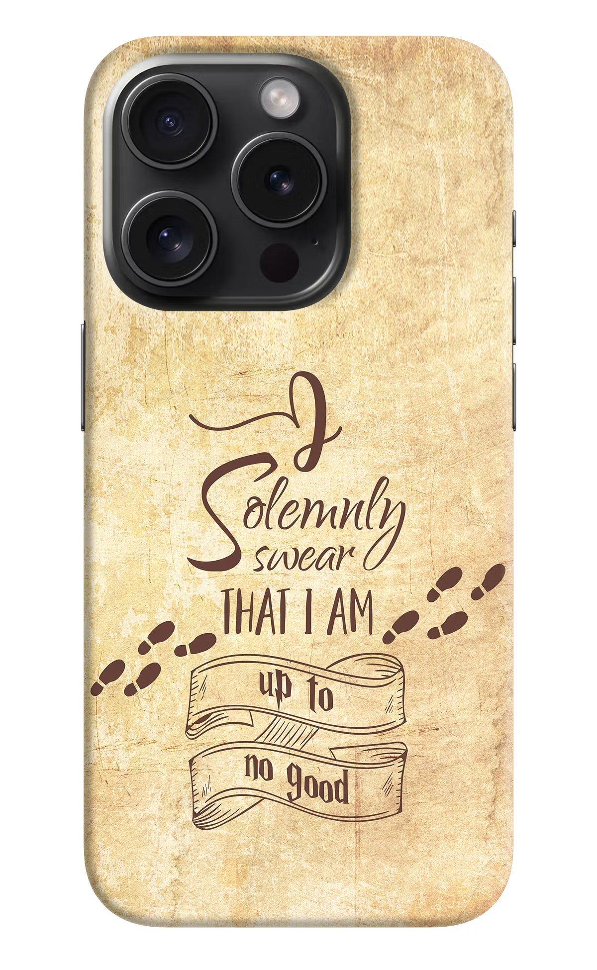 I Solemnly swear that i up to no good iPhone 15 Pro Max Hard Case Back Cover by Casekaro