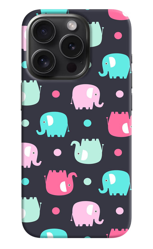 Elephants iPhone 15 Pro Max Hard Case Back Cover by Casekaro