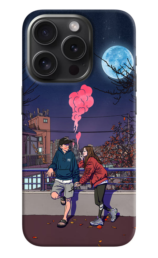 Chilling Couple iPhone 15 Pro Max Hard Case Back Cover by Casekaro
