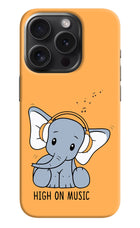 High On Music iPhone 15 Pro Max Hard Case Back Cover by Casekaro