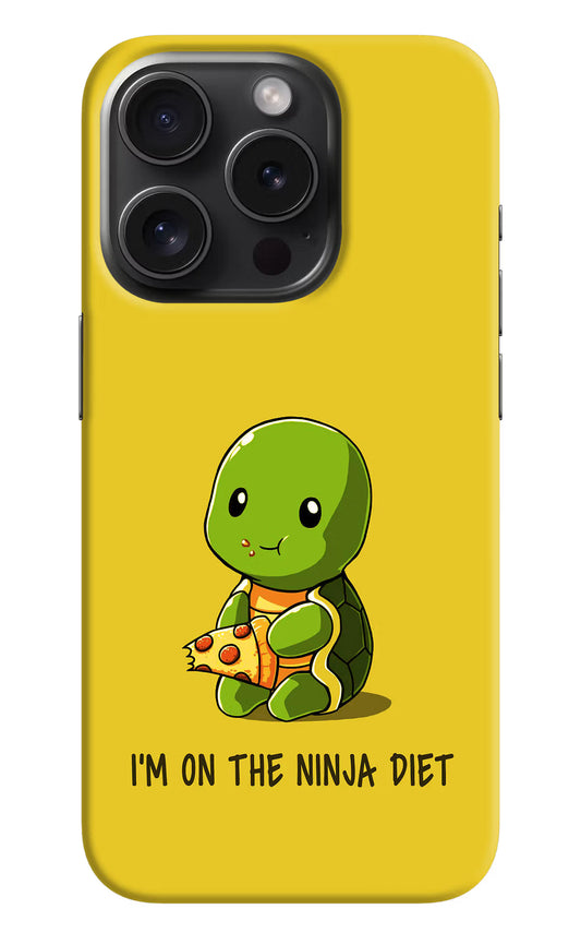 I'm on Ninja Diet iPhone 15 Pro Max Hard Case Back Cover by Casekaro