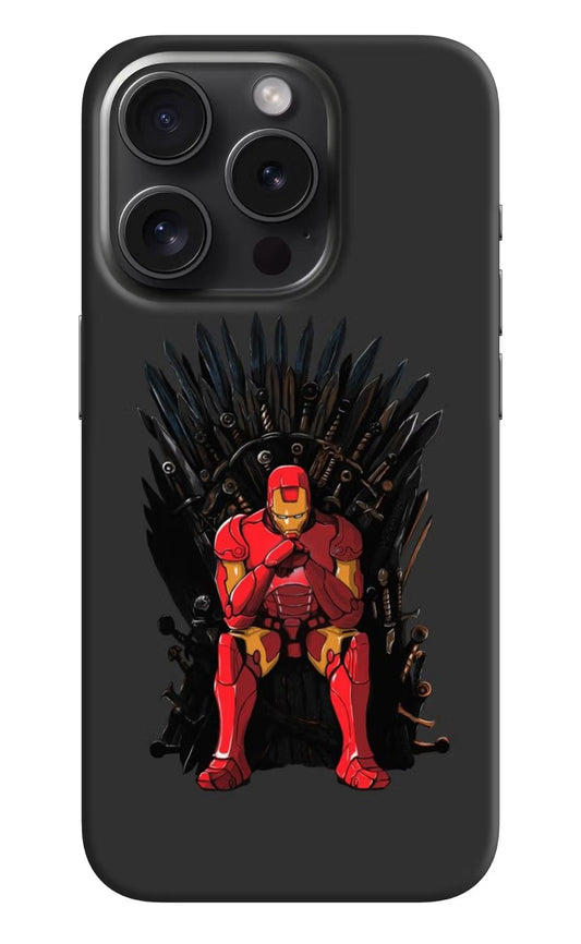 Ironman Throne iPhone 15 Pro Max Hard Case Back Cover by Casekaro