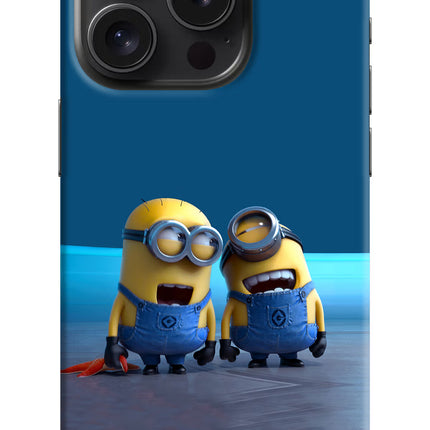 Minion Laughing iPhone 15 Pro Max Hard Case Back Cover by Casekaro