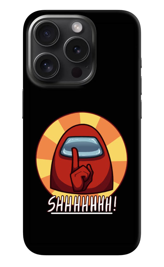 Among Us Shhh! iPhone 15 Pro Max Hard Case Back Cover by Casekaro