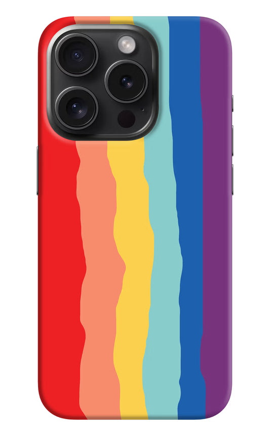Rainbow iPhone 15 Pro Max Hard Case Back Cover by Casekaro