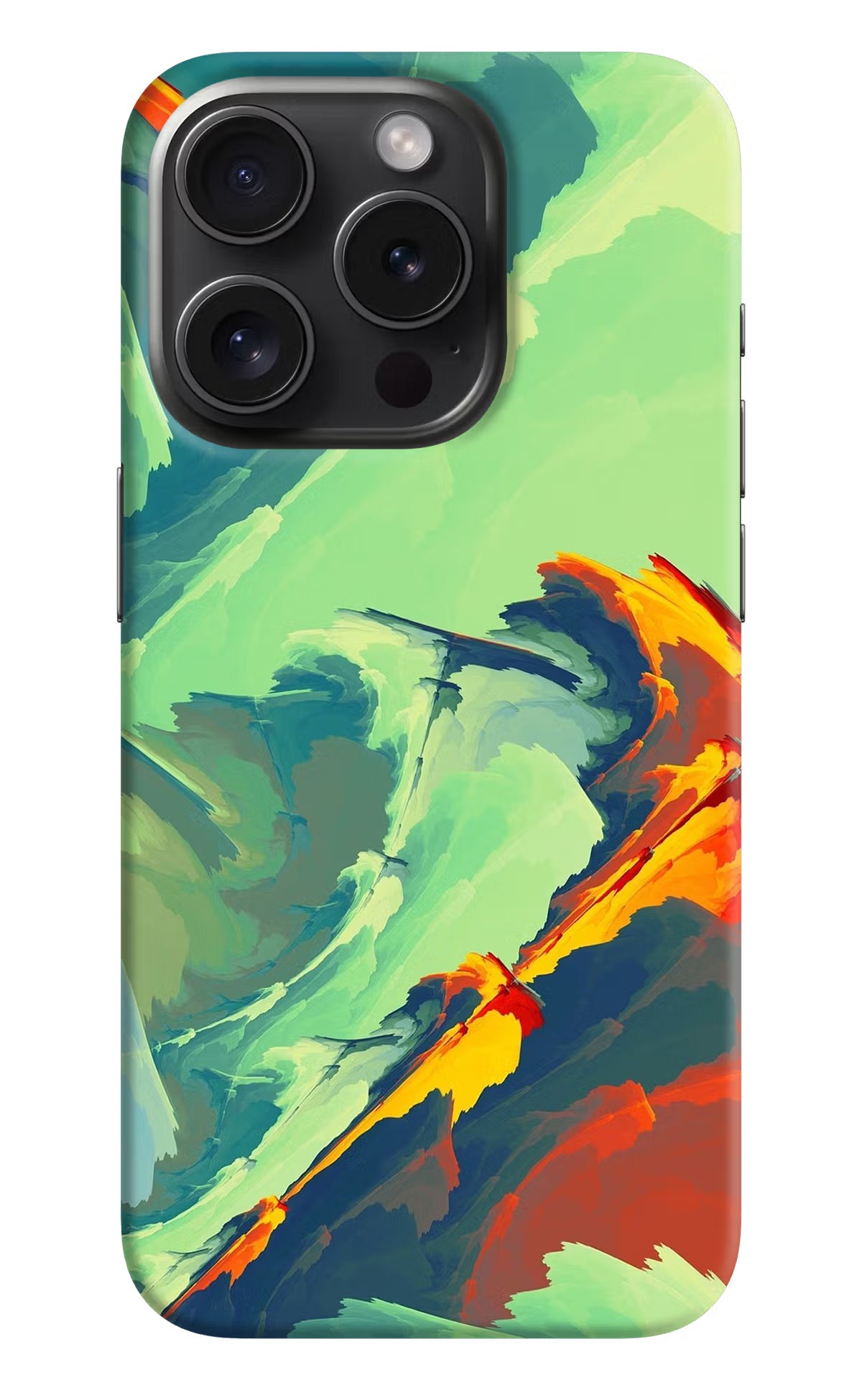 Paint Art iPhone 15 Pro Max Hard Case Back Cover by Casekaro
