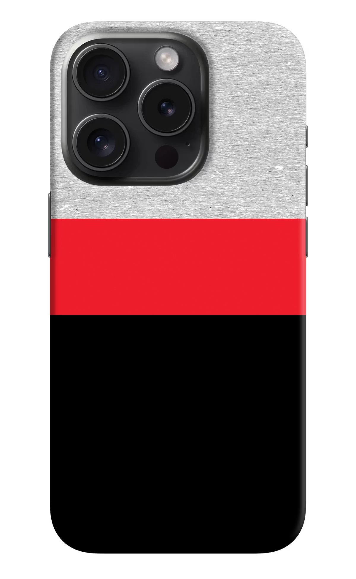 Tri Color Pattern iPhone 15 Pro Max Hard Case Back Cover by Casekaro