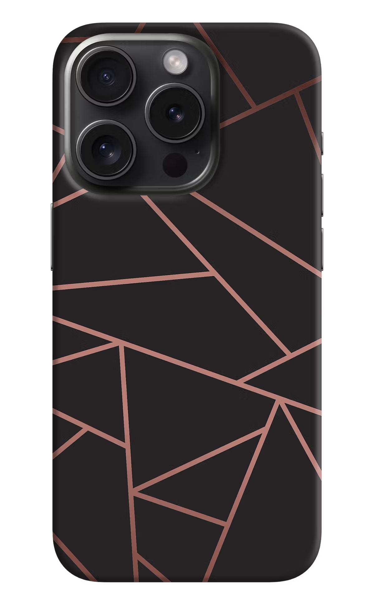Geometric Pattern iPhone 15 Pro Max Hard Case Back Cover by Casekaro