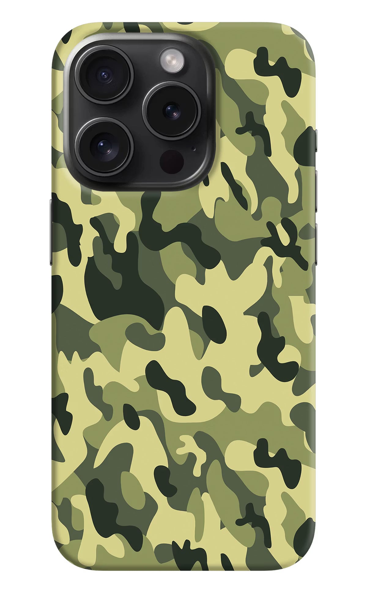 Camouflage iPhone 15 Pro Max Hard Case Back Cover by Casekaro