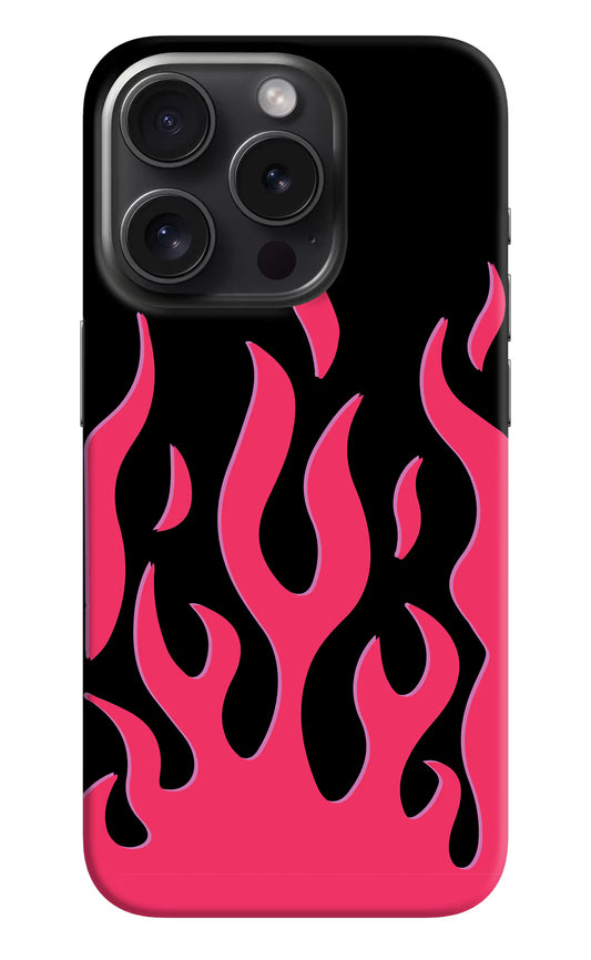 Fire Flames iPhone 15 Pro Max Hard Case Back Cover by Casekaro