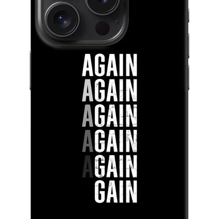 Again Again Gain iPhone 15 Pro Max Hard Case Back Cover by Casekaro
