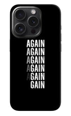Again Again Gain iPhone 15 Pro Max Hard Case Back Cover by Casekaro