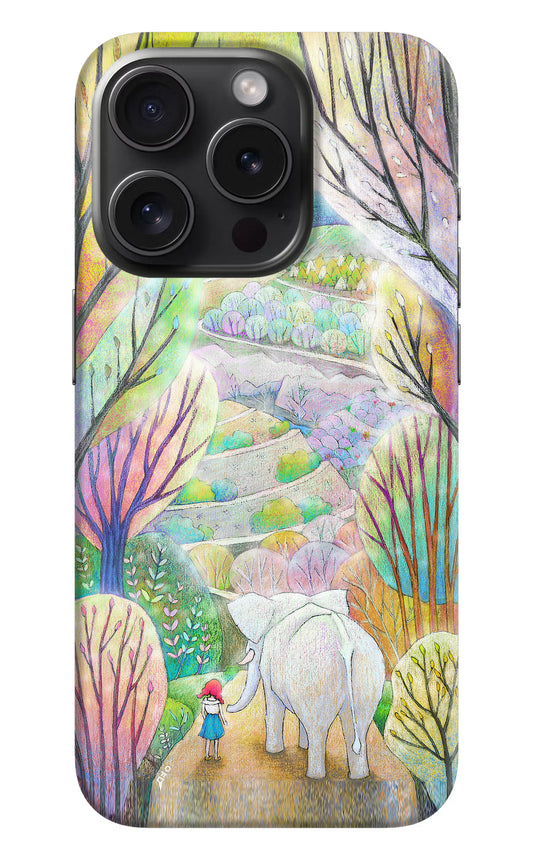 Nature Painting iPhone 15 Pro Max Hard Case Back Cover by Casekaro