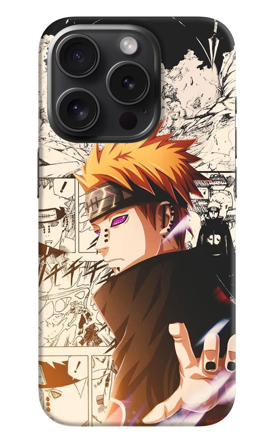 Pain Anime iPhone 15 Pro Max Back Cover, Hard case
