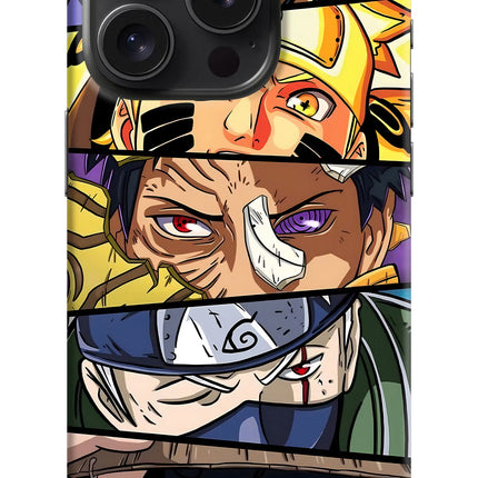 Naruto Character iPhone 15 Pro Max Hard Case Back Cover by Casekaro