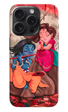 Radhe Krishna iPhone 15 Pro Max Hard Case Back Cover by Casekaro