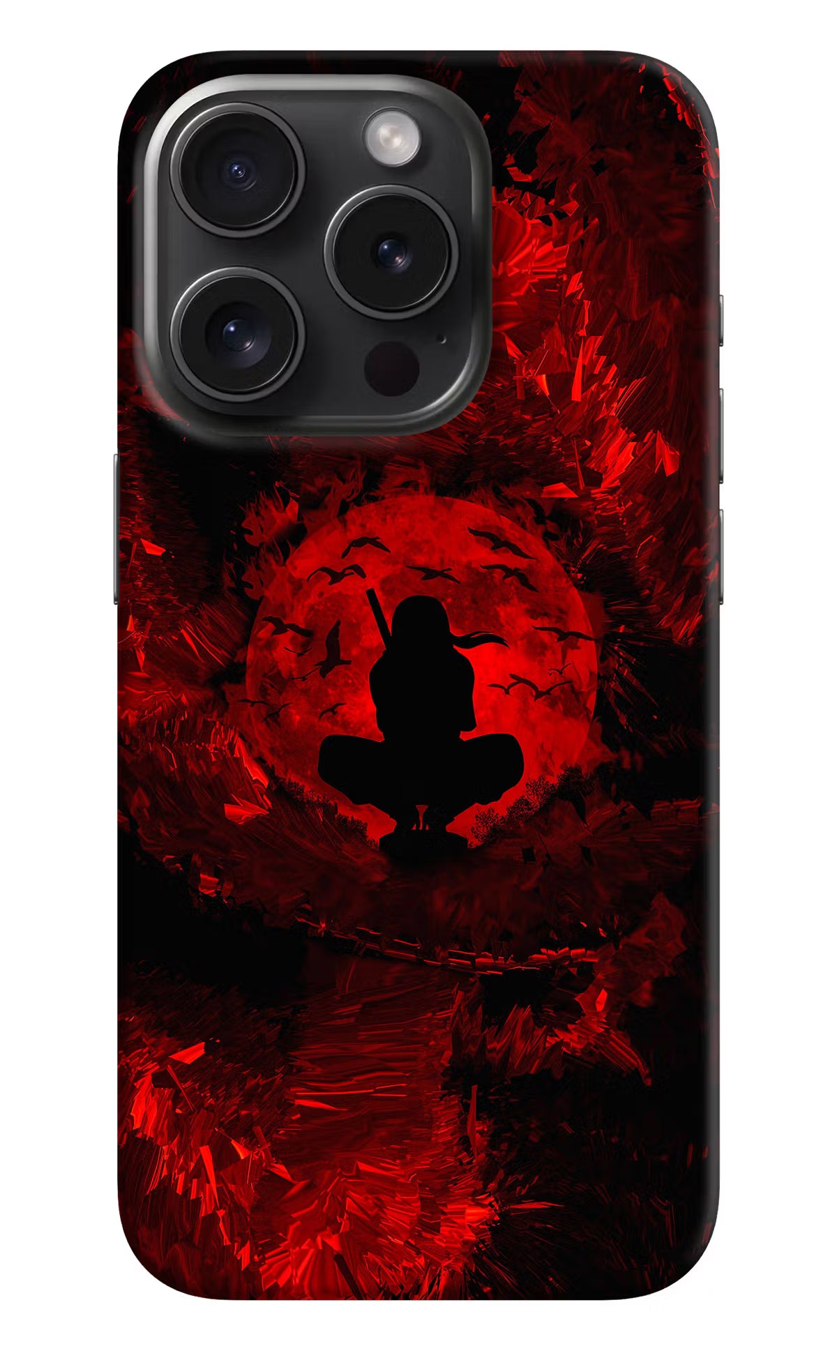 Itachi Uchiha iPhone 15 Pro Max Hard Case Back Cover by Casekaro