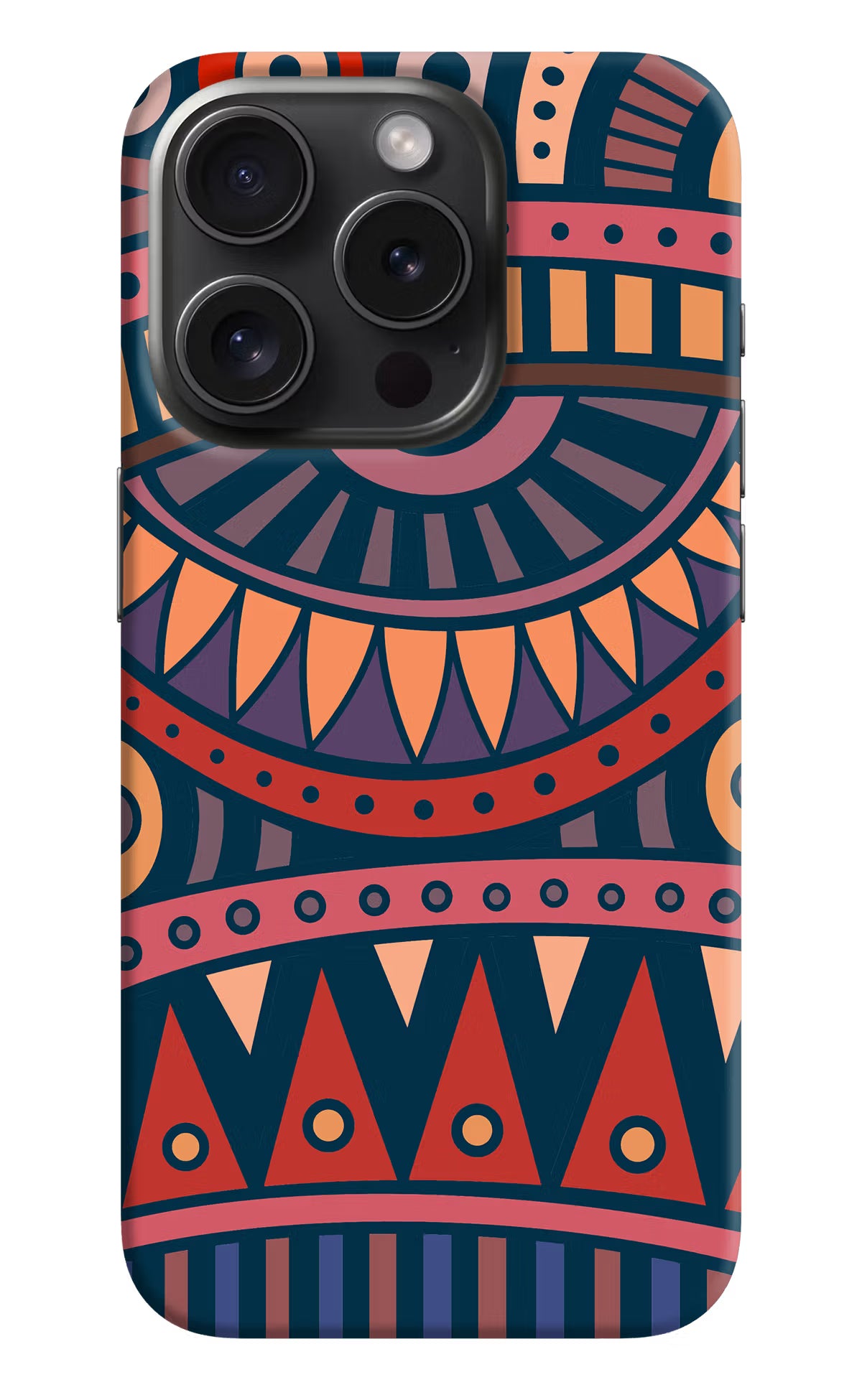 African Culture Design iPhone 15 Pro Max Hard Case Back Cover by Casekaro