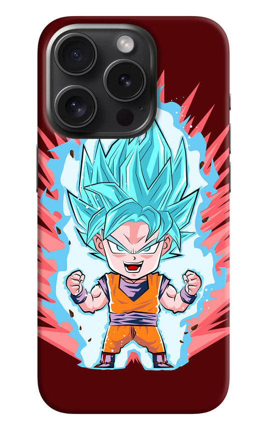 Goku Little iPhone 15 Pro Max Hard Case Back Cover by Casekaro
