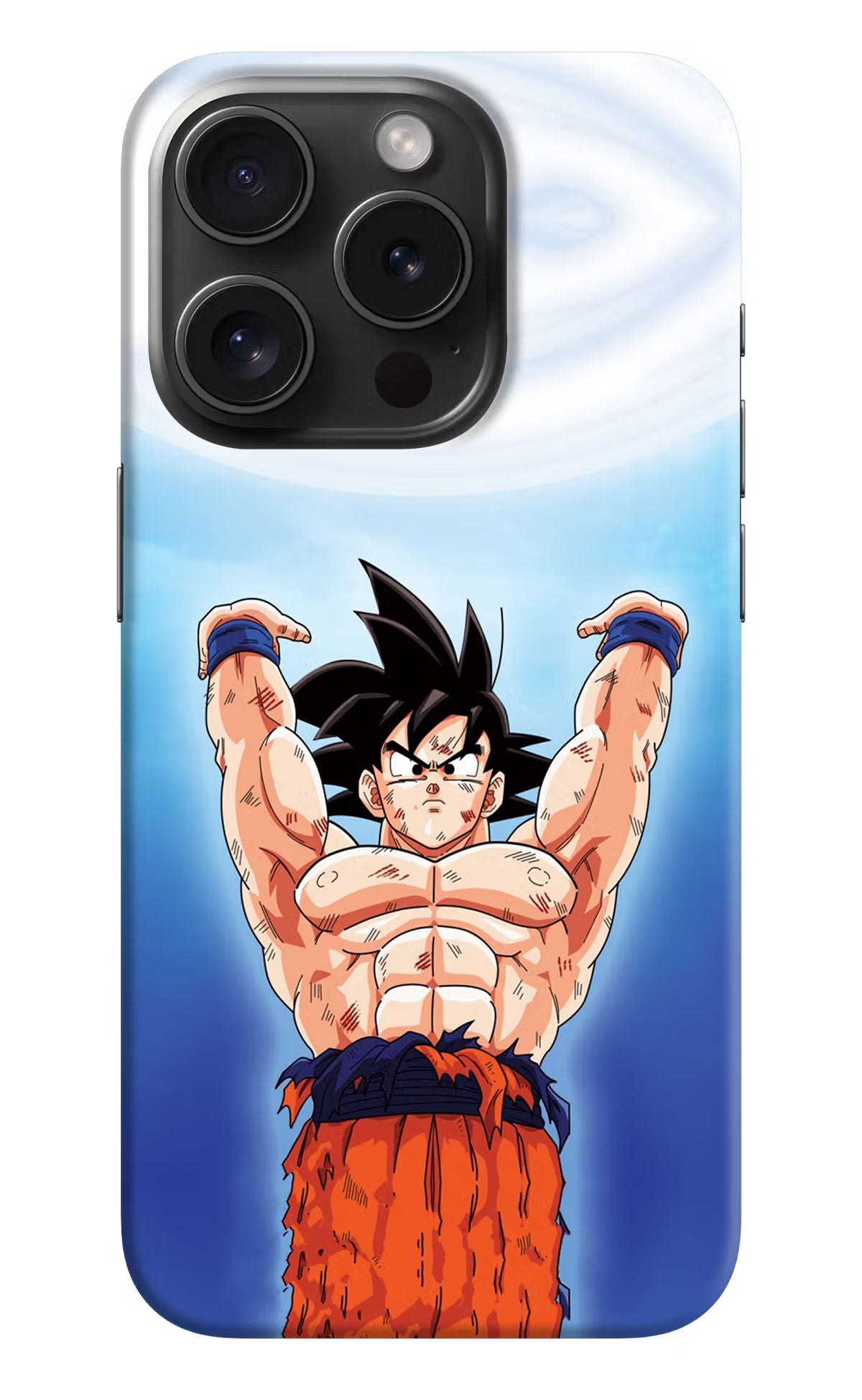 Goku Power iPhone 15 Pro Max Hard Case Back Cover by Casekaro