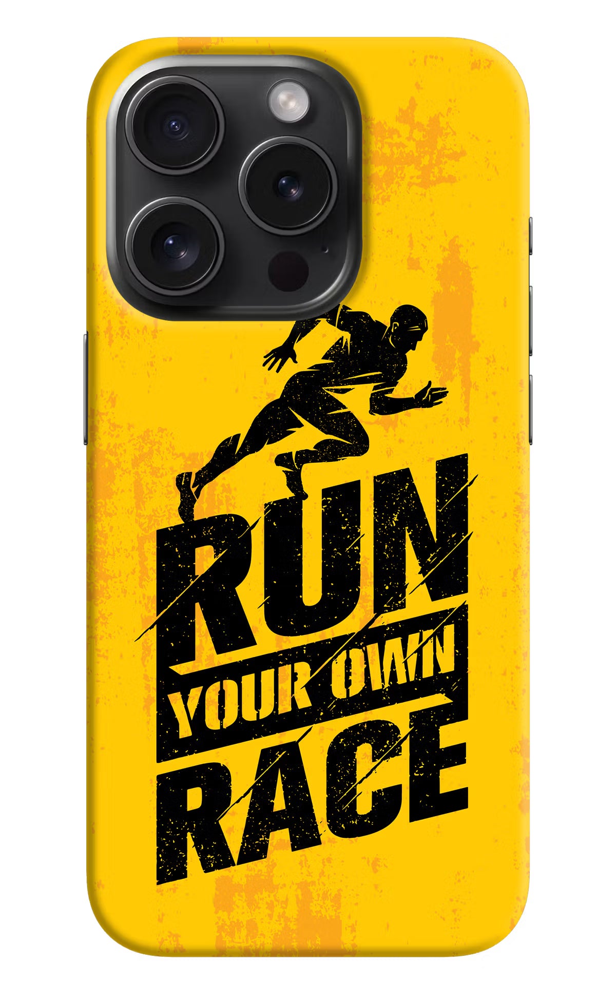 Run Your Own Race iPhone 15 Pro Max Hard Case Back Cover by Casekaro