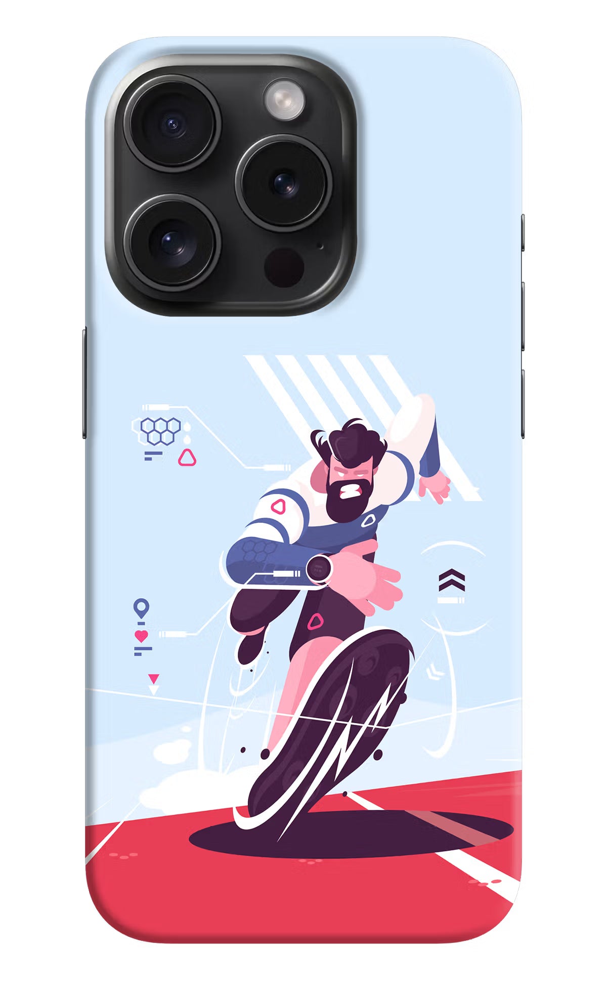 Run Pro iPhone 15 Pro Max Hard Case Back Cover by Casekaro