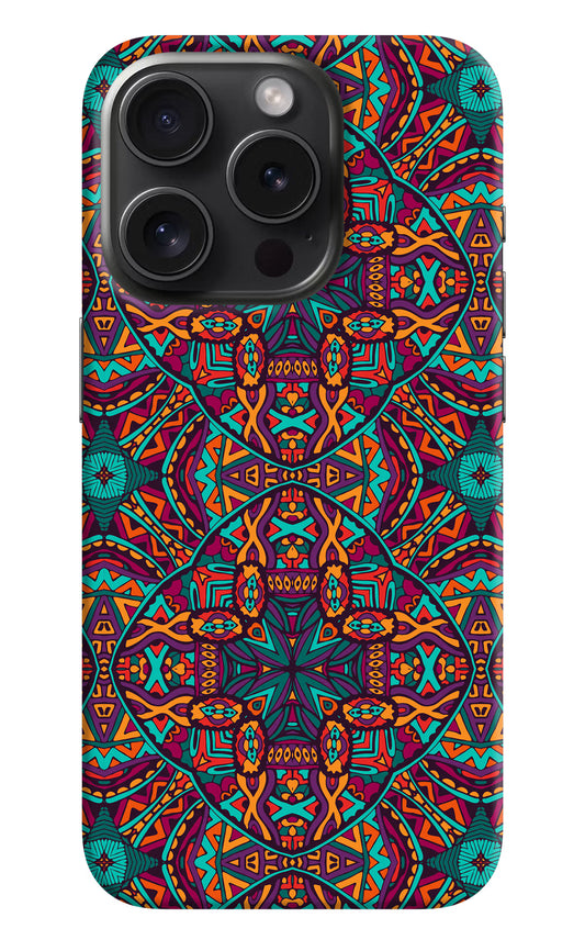 Colour Mandala iPhone 15 Pro Max Hard Case Back Cover by Casekaro