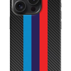 BMW Stripes Pattern iPhone 15 Pro Max Hard Case Back Cover by Casekaro