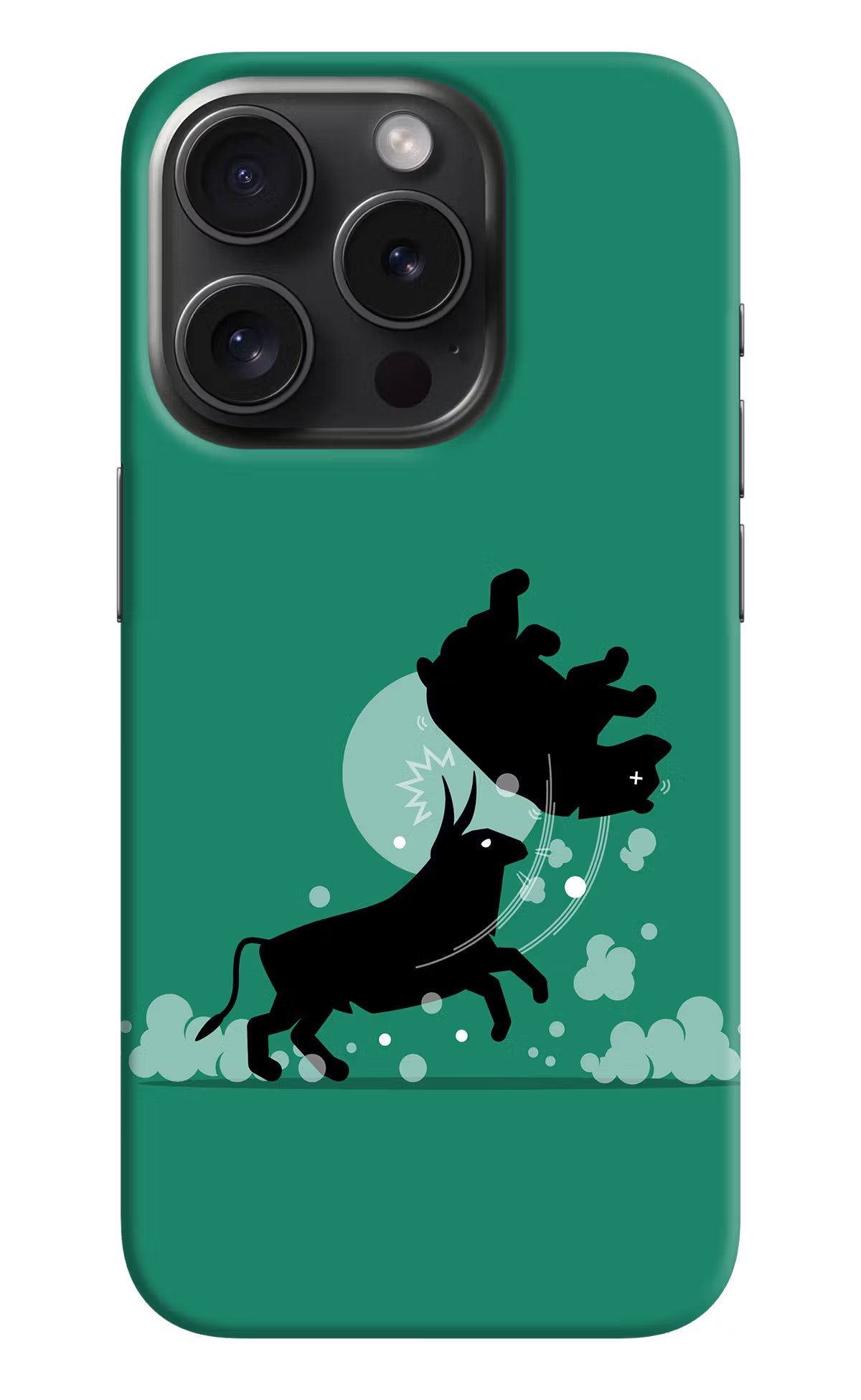 Bull Conqueror iPhone 15 Pro Max Hard Case Back Cover by Casekaro