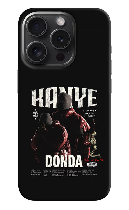 Donda Kanye West iPhone 15 Pro Max Hard Case Back Cover by Casekaro