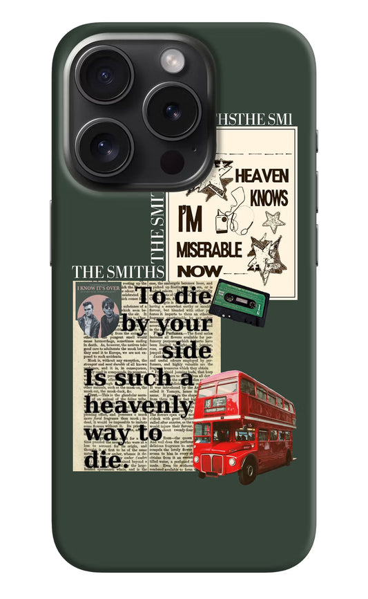The Smiths iPhone 15 Pro Max Hard Case Back Cover by Casekaro