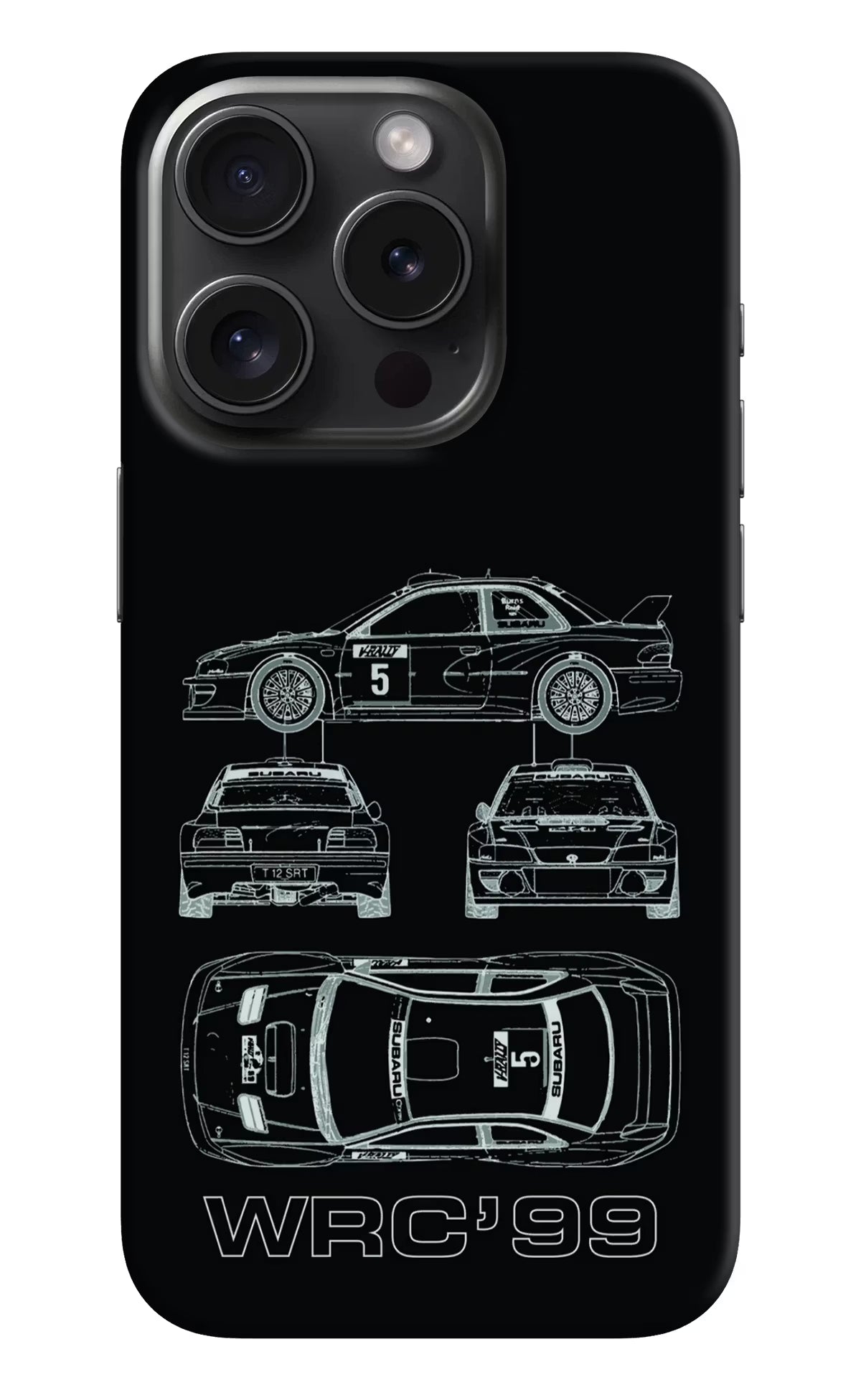 WRC'99 iPhone 15 Pro Max Hard Case Back Cover by Casekaro