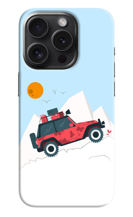 Mountain Trail Beast iPhone 15 Pro Max Hard Case Back Cover by Casekaro