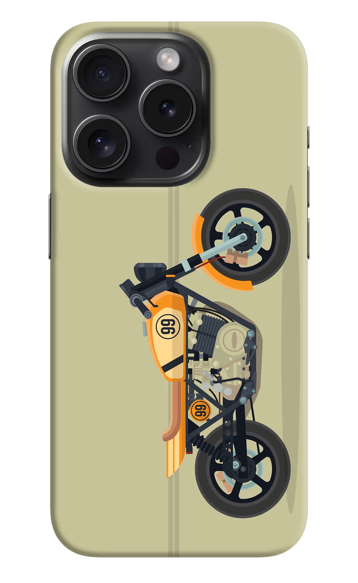 Vertical Speedster iPhone 15 Pro Max Hard Case Back Cover by Casekaro