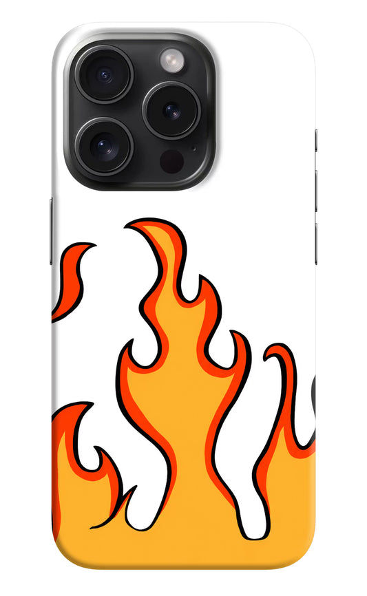 Fired Up – White iPhone 15 Pro Max Hard Case Back Cover by Casekaro