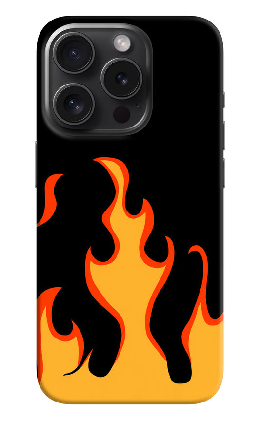Fired Up – Black iPhone 15 Pro Max Hard Case Back Cover by Casekaro