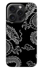 Twin Dragons iPhone 15 Pro Max Hard Case Back Cover by Casekaro