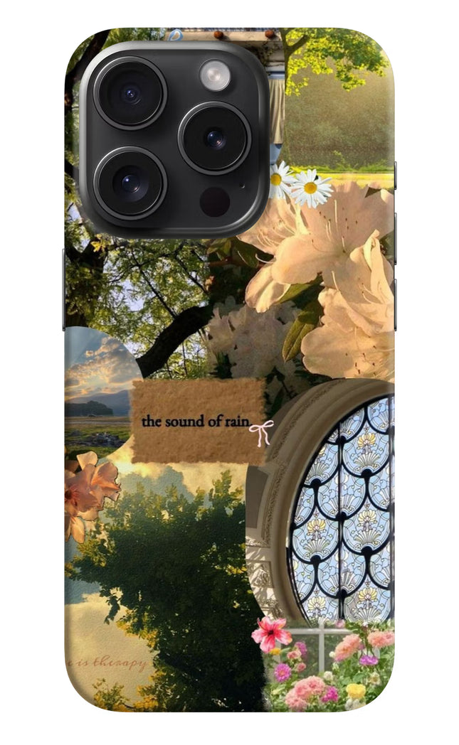Rain iPhone 15 Pro Max Hard Case Back Cover by Casekaro